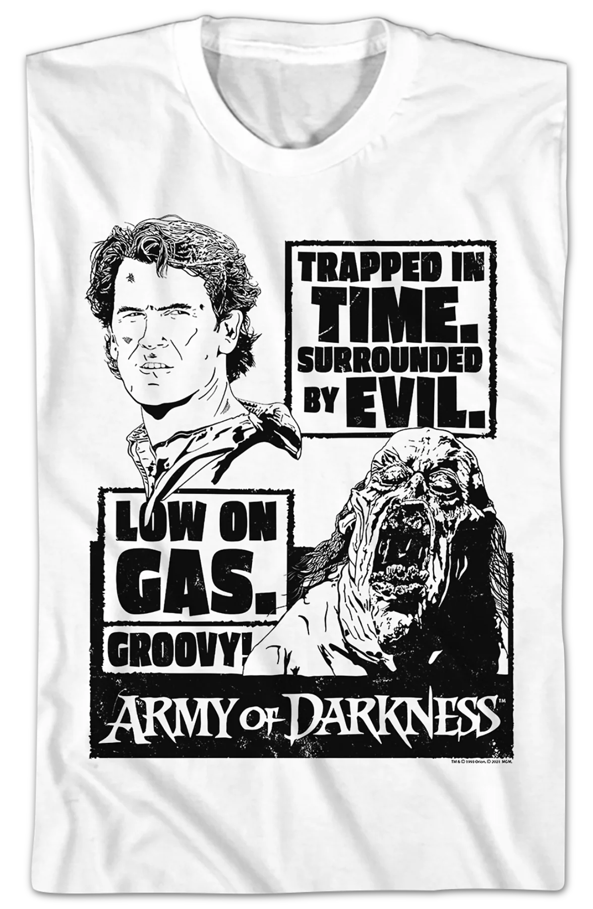 Sketch Poster Army Of Darkness T-Shirt - Image 2