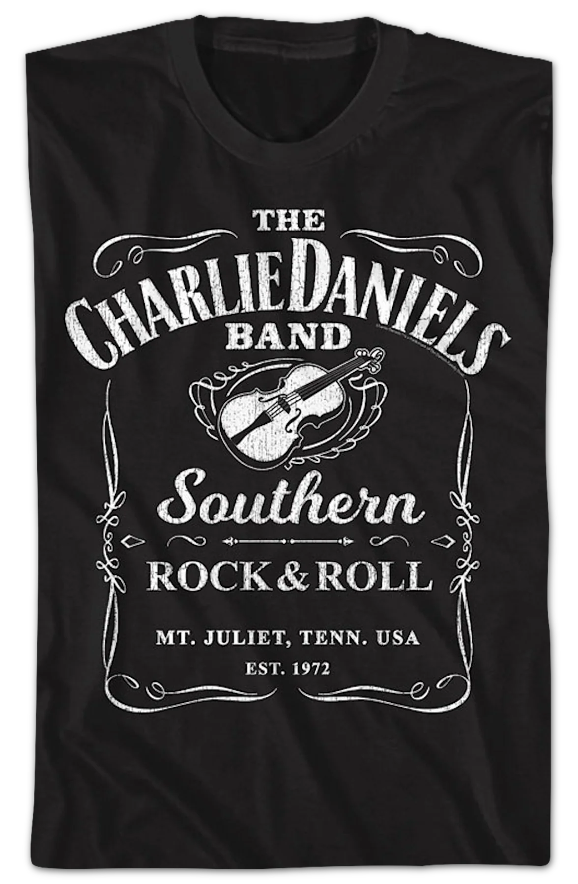 Southern Rock & Roll Charlie Daniels Band T-Shirt - Image 2