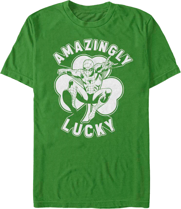 Spider-Man Amazingly Lucky Marvel Comics T-Shirt