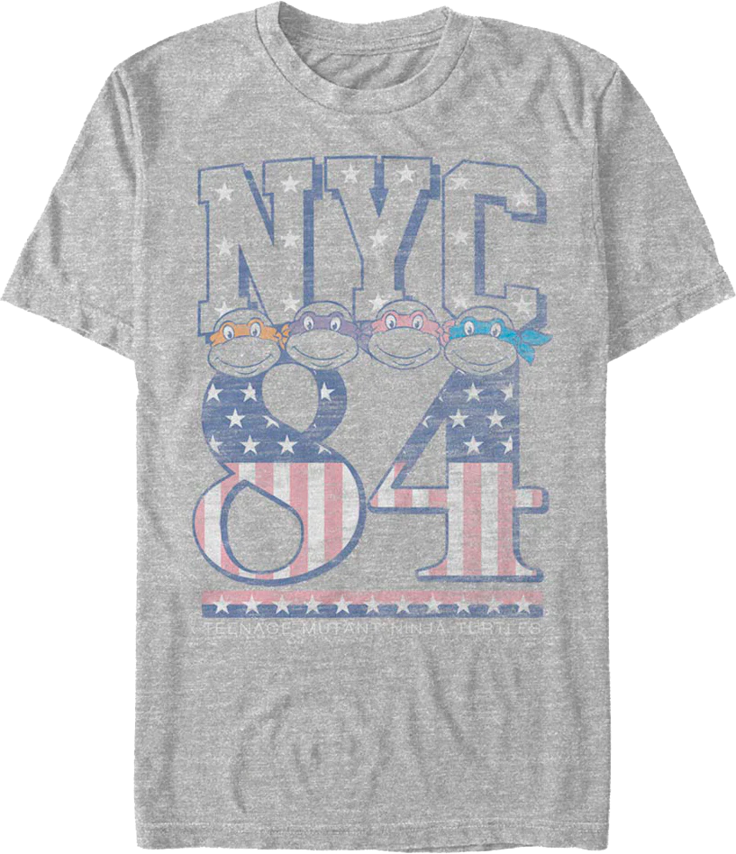 Stars And Stripes NYC 84 Teenage Mutant Ninja Turtles T-Shirt