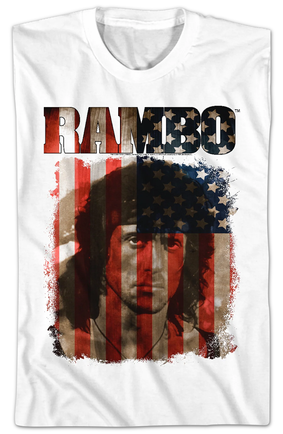Stars and Stripes Rambo T-Shirt - Image 2