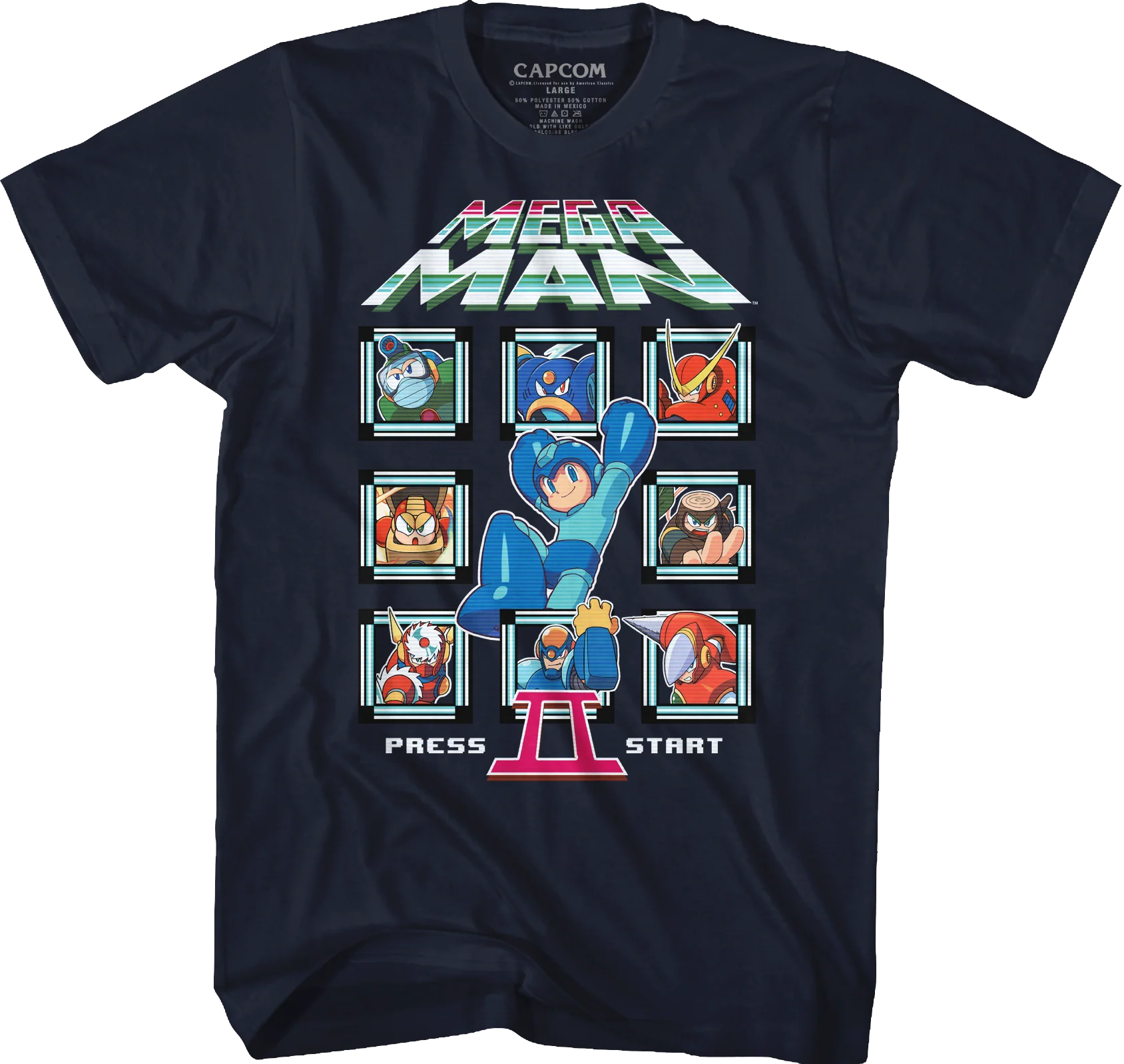 Start Screen Mega Man II T-Shirt