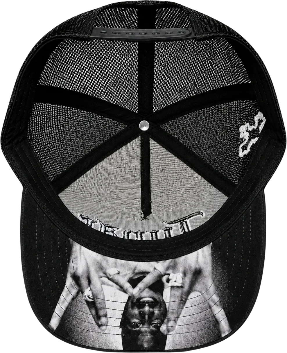 Stripes Flabill Snapback Tupac Shakur Trucker Cap - Image 4
