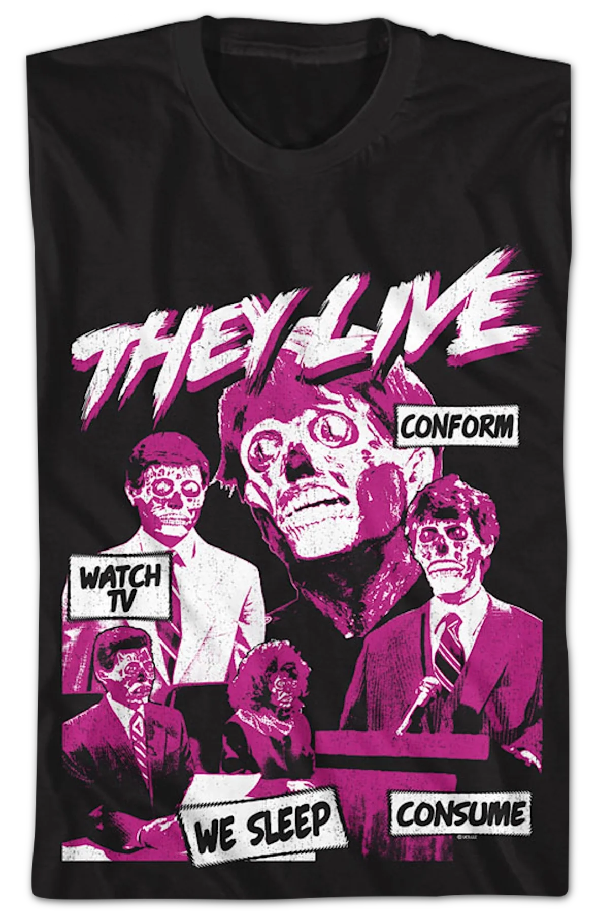Subliminal Messages They Live T-Shirt - Image 2