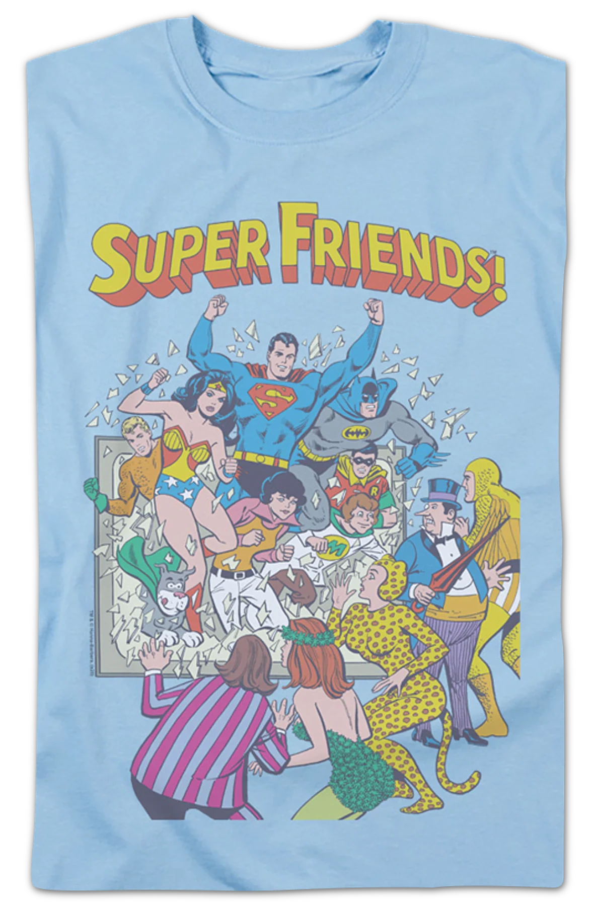 Super Friends To The Rescue DC Comics T-Shirt - Image 2