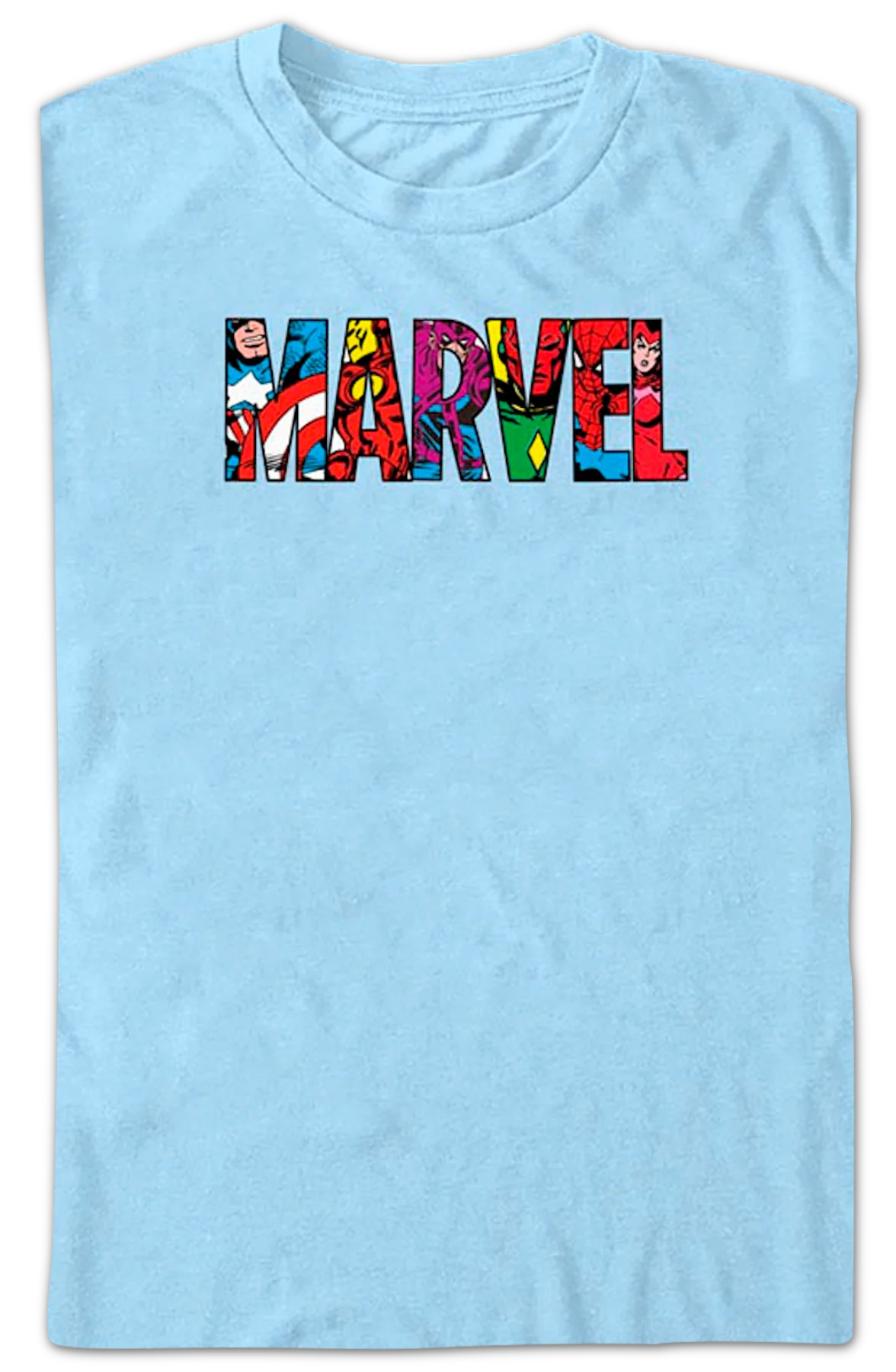 Superheroes Logo Marvel Comics T-Shirt - Image 2