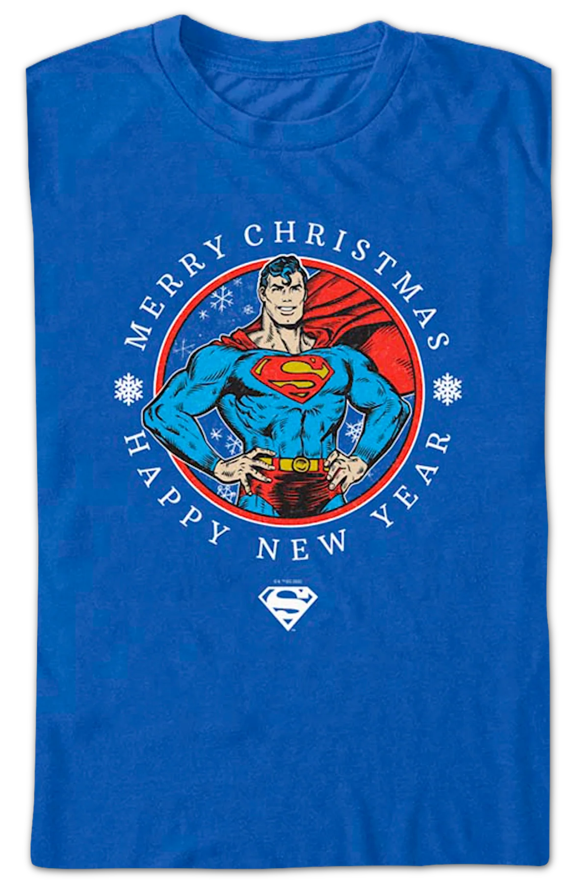 Superman Merry Christmas Happy New Year DC Comics T-Shirt - Image 2