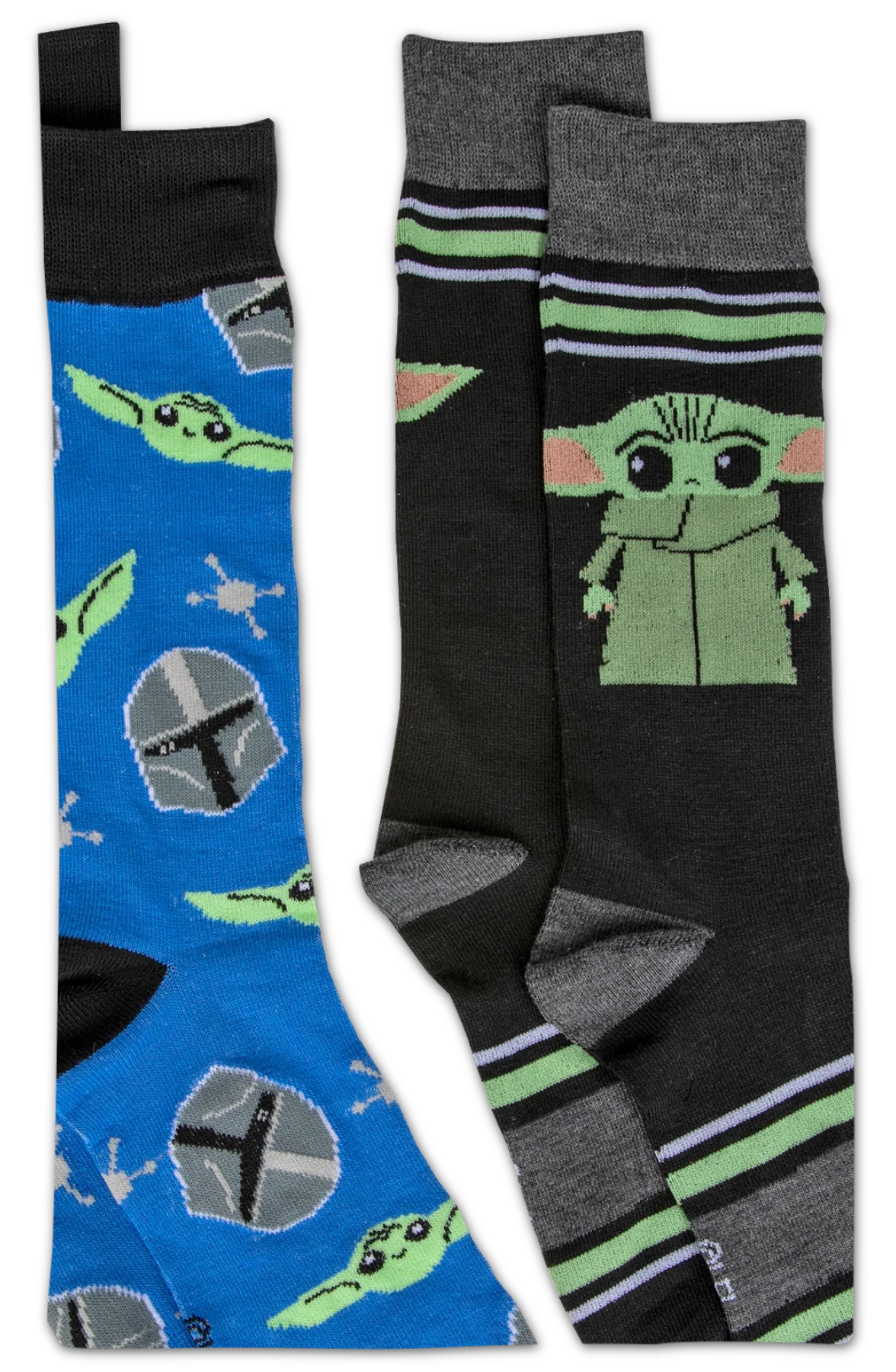 The Child Alone and The Child With Mandalorian 2-Pack Star Wars Socks - Image 2