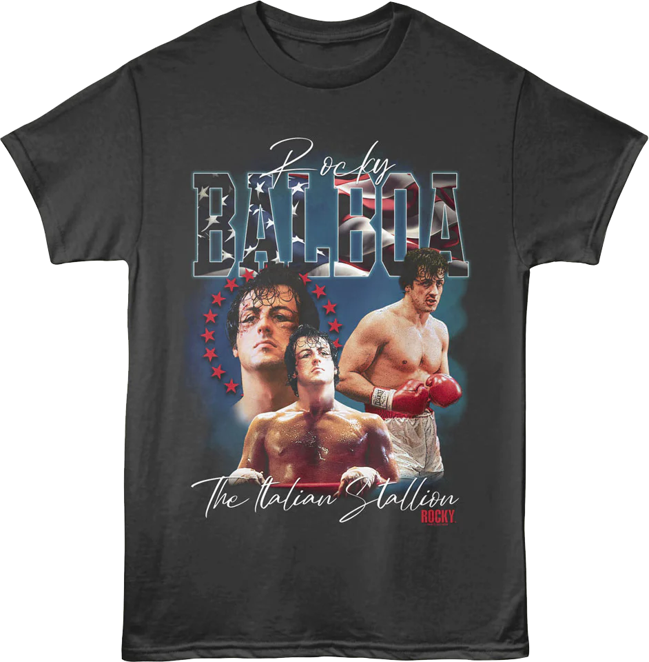 The Italian Stallion Collage Rocky T-Shirt