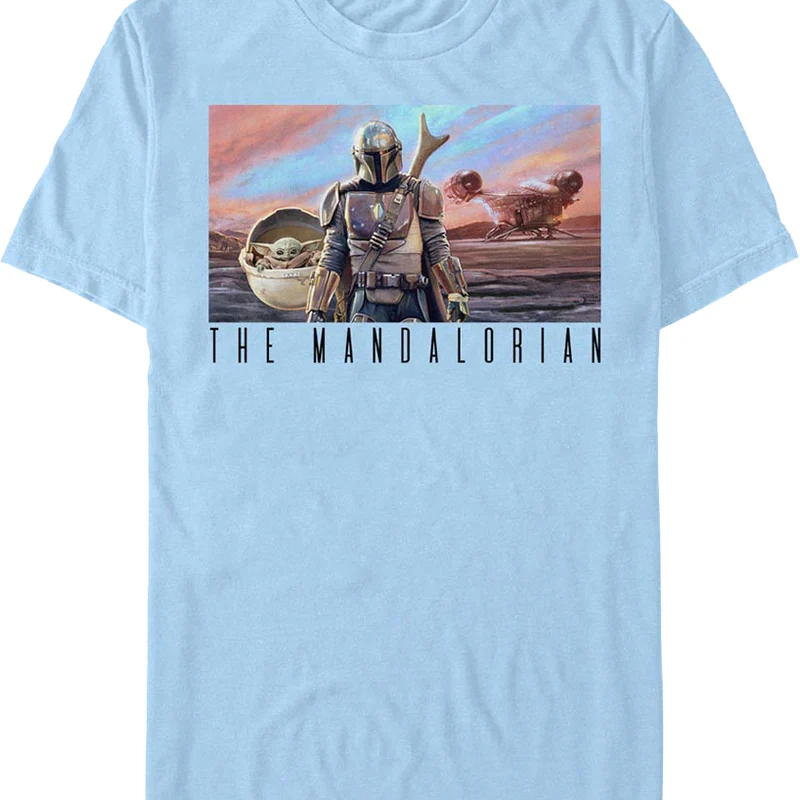 The Mandalorian Collage Poster Star Wars T-Shirt
