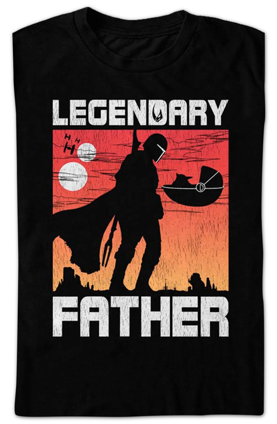 The Mandalorian Legendary Father Star Wars T-Shirt - Image 2