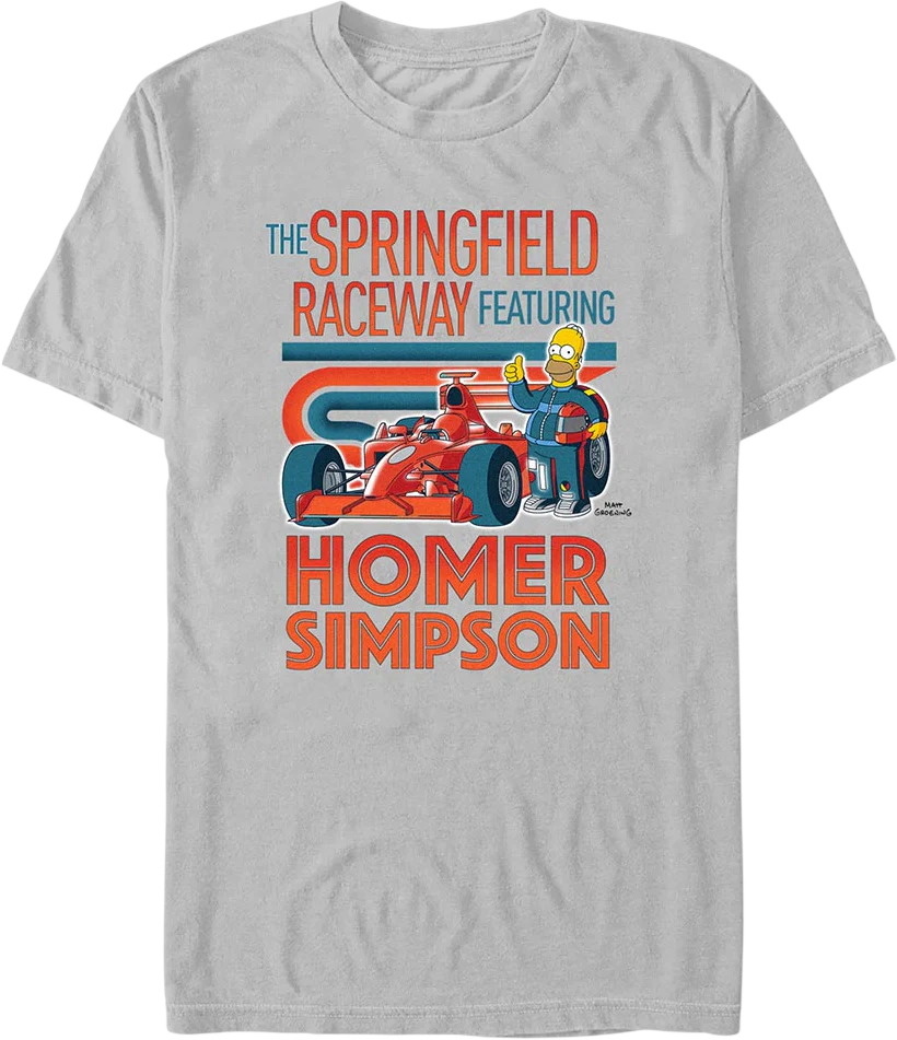 The Springfield Raceway Simpsons T-Shirt