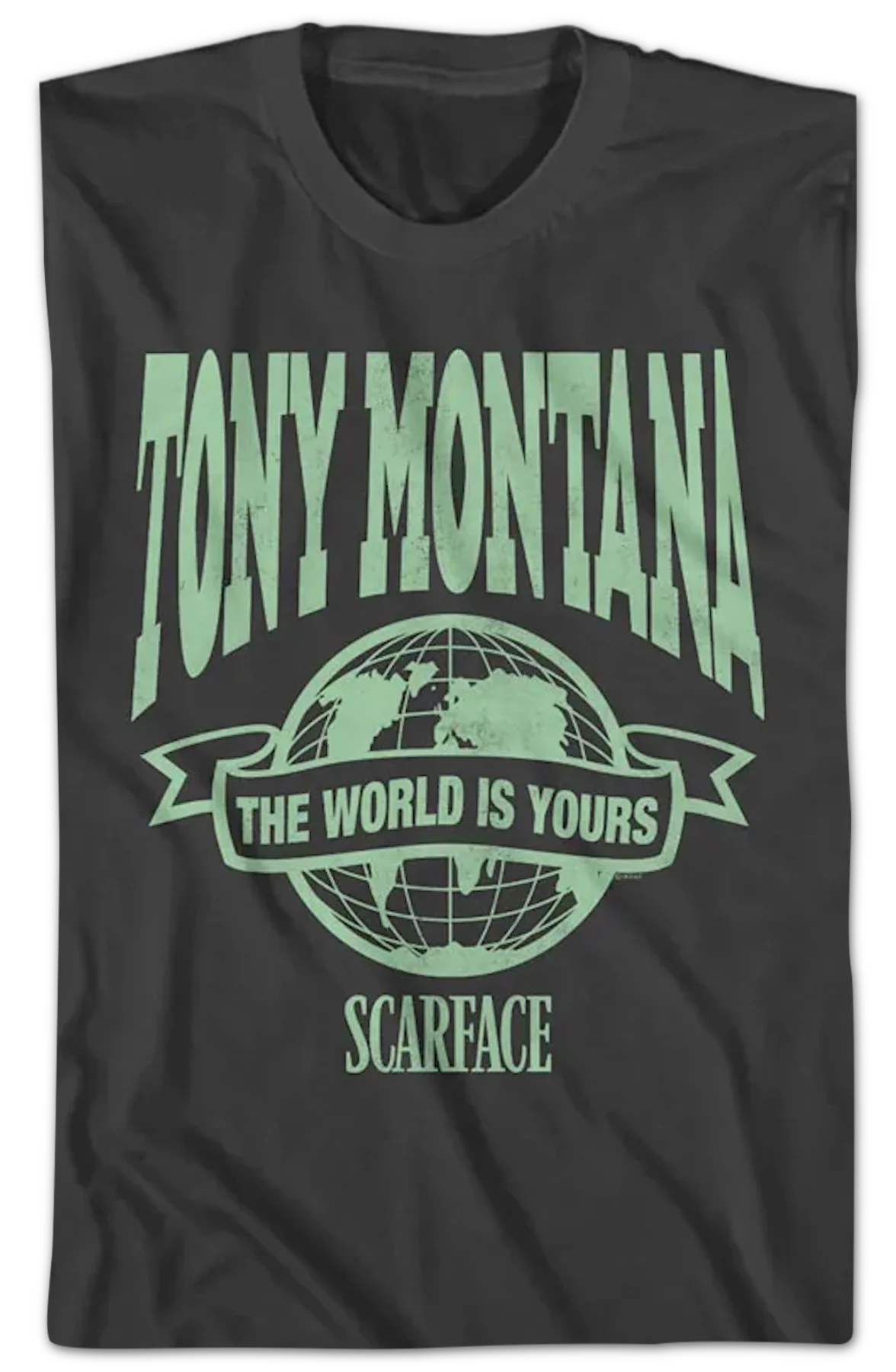 The World Is Yours Banner Scarface T-Shirt - Image 2