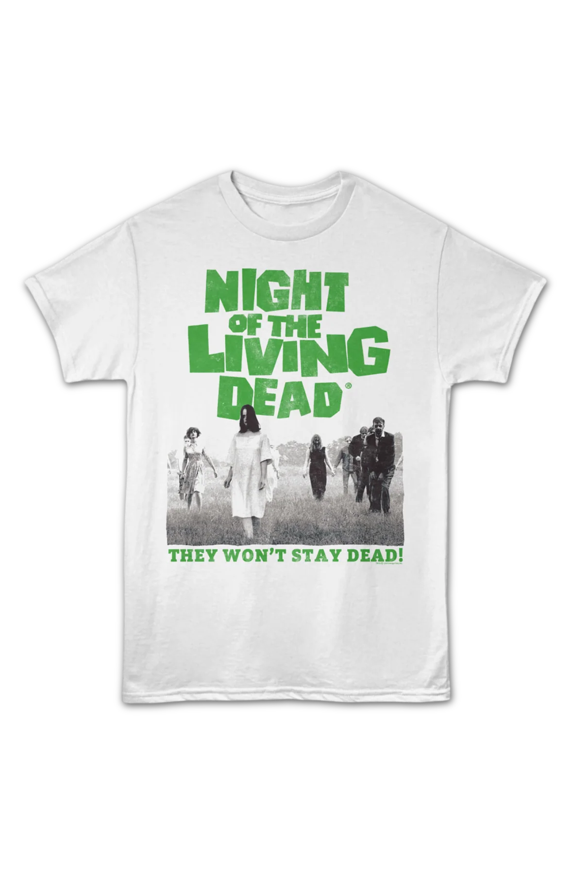 They Won't Stay Dead Zombies Night Of The Living Dead T-Shirt - Image 2