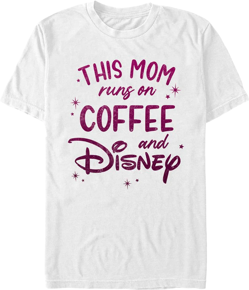 This Mom Runs On Coffee And Disney T-Shirt