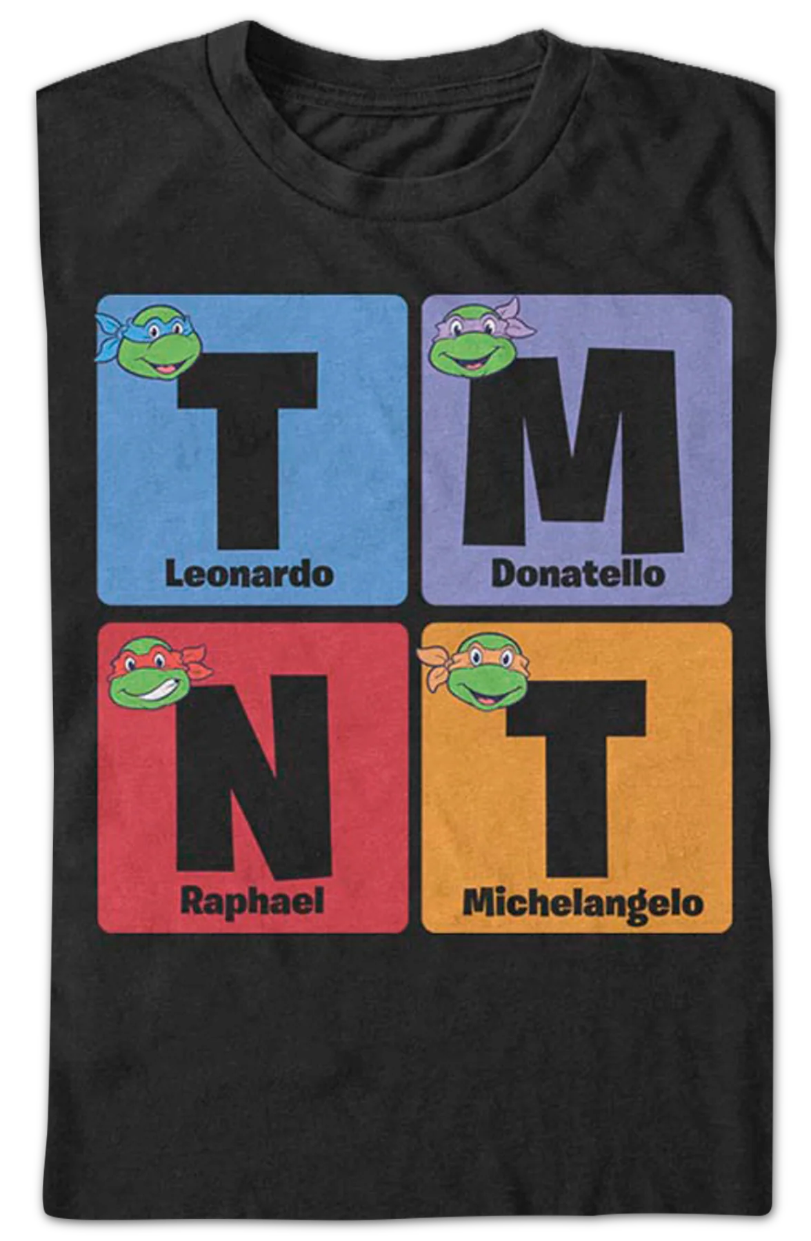 TMNT Names Teenage Mutant Ninja Turtles T-Shirt - Image 2
