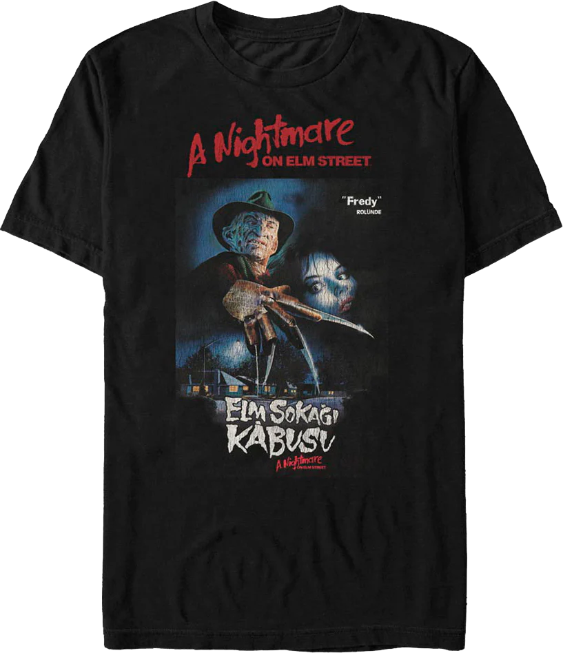 Turkish Poster A Nightmare On Elm Street T-Shirt