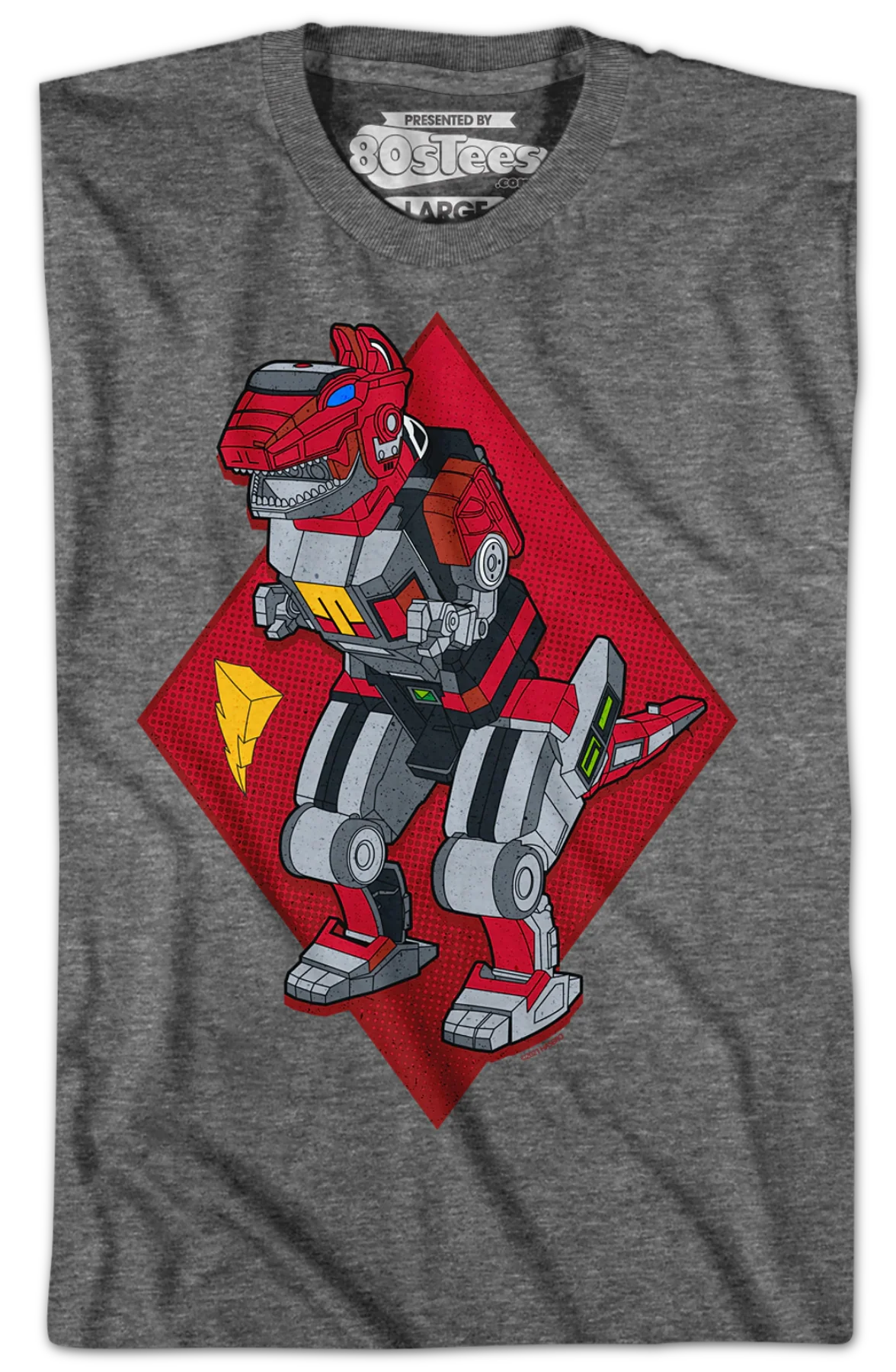 Tyrannosaurus Dinozord Mighty Morphin Power Rangers T-Shirt - Image 2