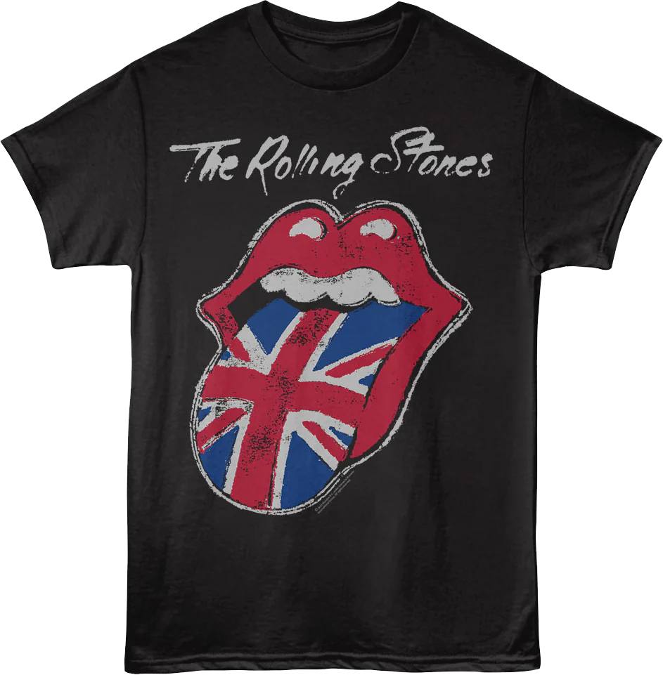 Union Jack Tongue Rolling Stones T-Shirt