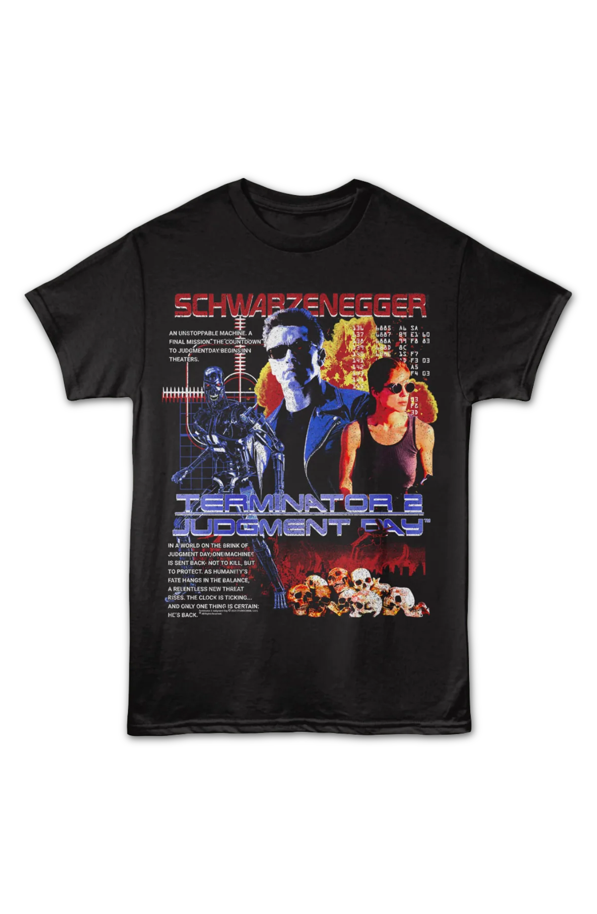 Unstoppable Machine Collage Terminator 2 T-Shirt - Image 2