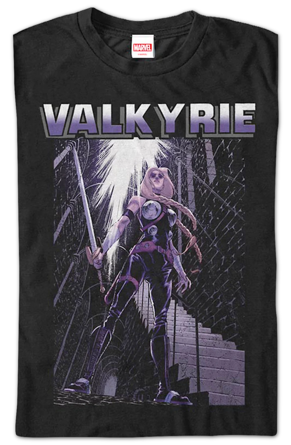 Valkyrie Marvel Comics T-Shirt - Image 2