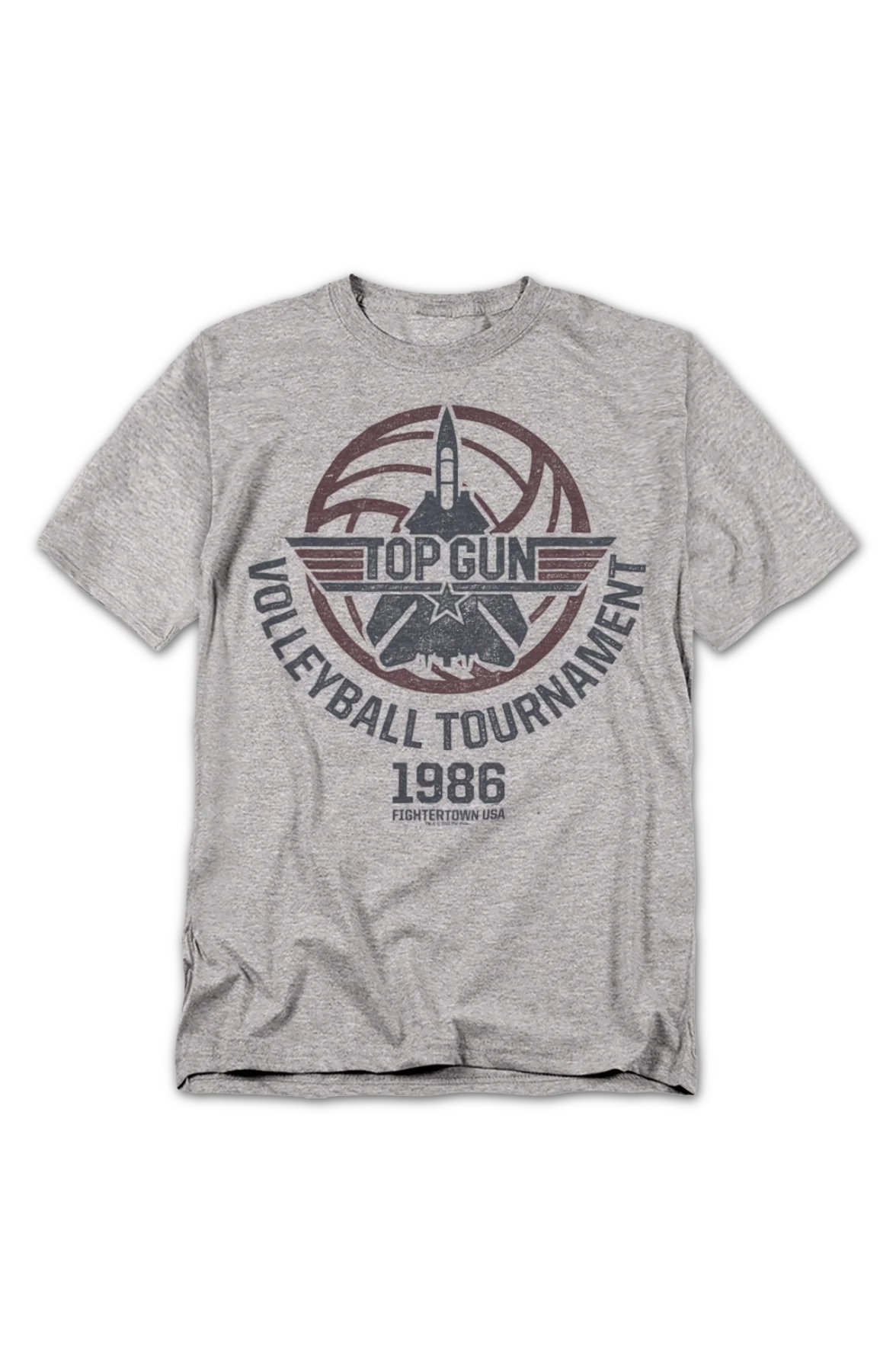 Vintage 1986 Volleyball Tournament Top Gun T-Shirt - Image 2