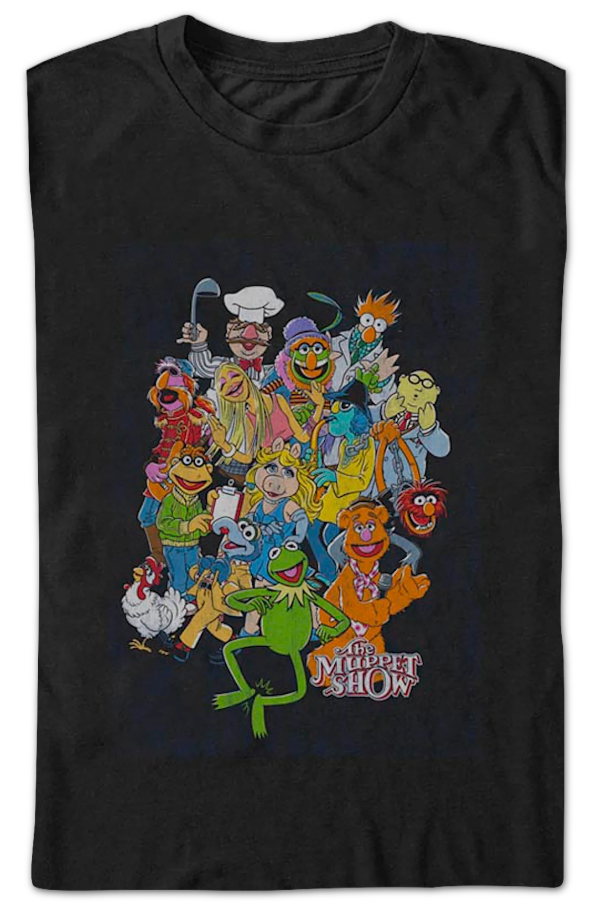 Vintage Cast Photo Muppets T-Shirt - Image 2