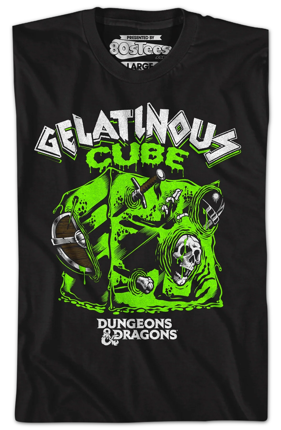 Vintage Gelatinous Cube Dungeons & Dragons T-Shirt - Image 2