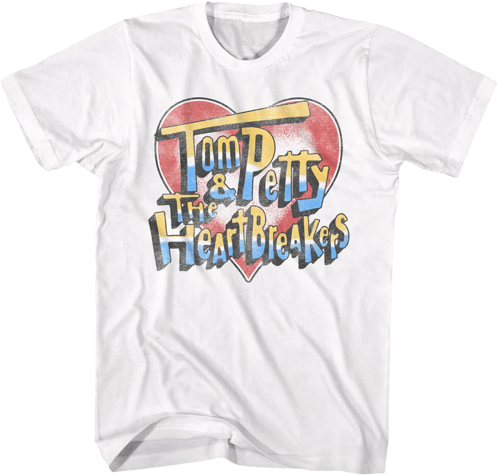 Vintage Heart Tom Petty & The Heartbreakers T-Shirt