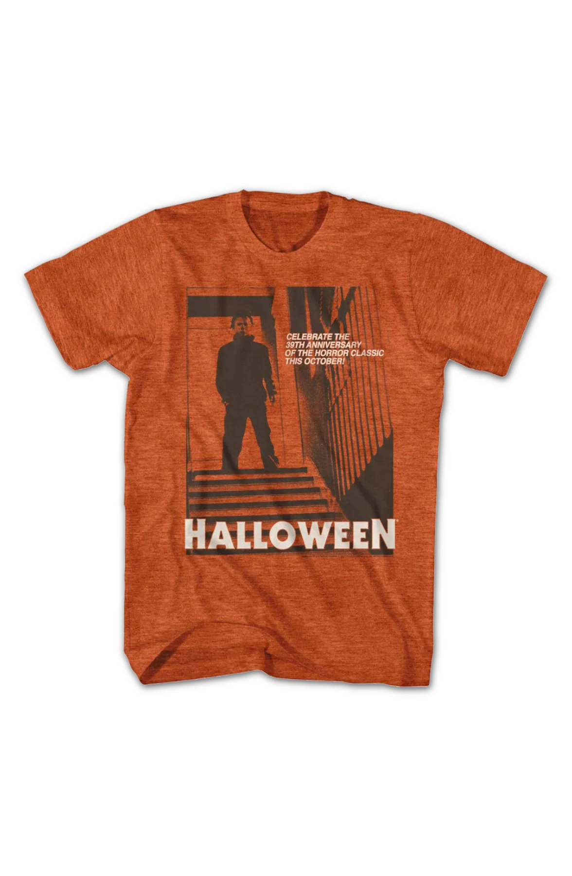 Vintage Michael Myers Staircase Halloween T-Shirt - Image 2