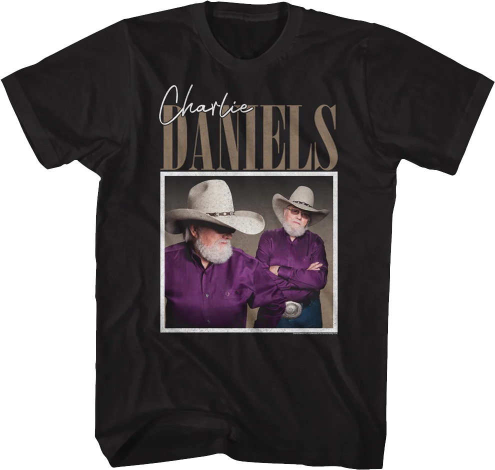 Vintage Photo Charlie Daniels T-Shirt