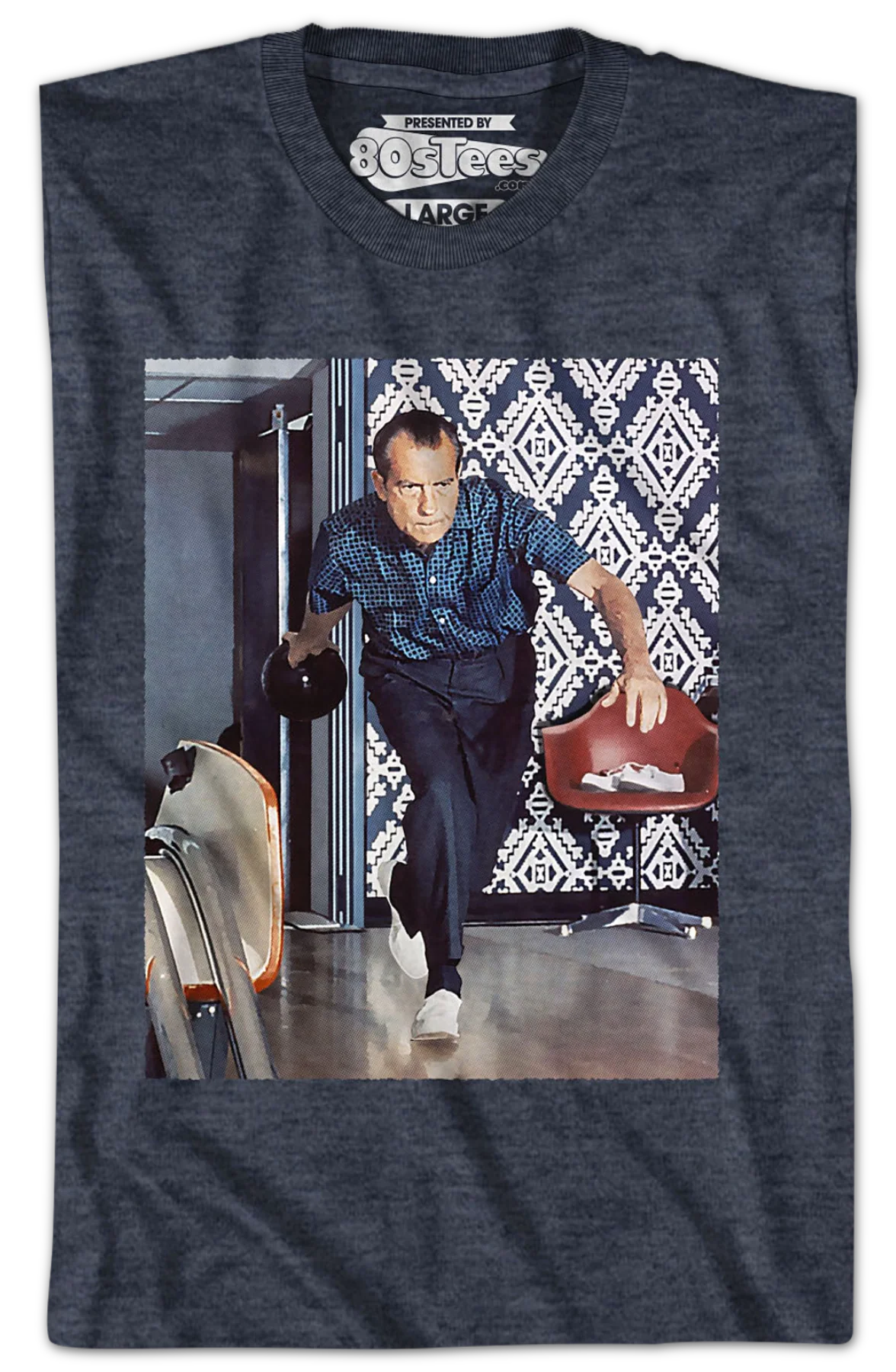 Vintage Richard Nixon Bowling T-Shirt - Image 2