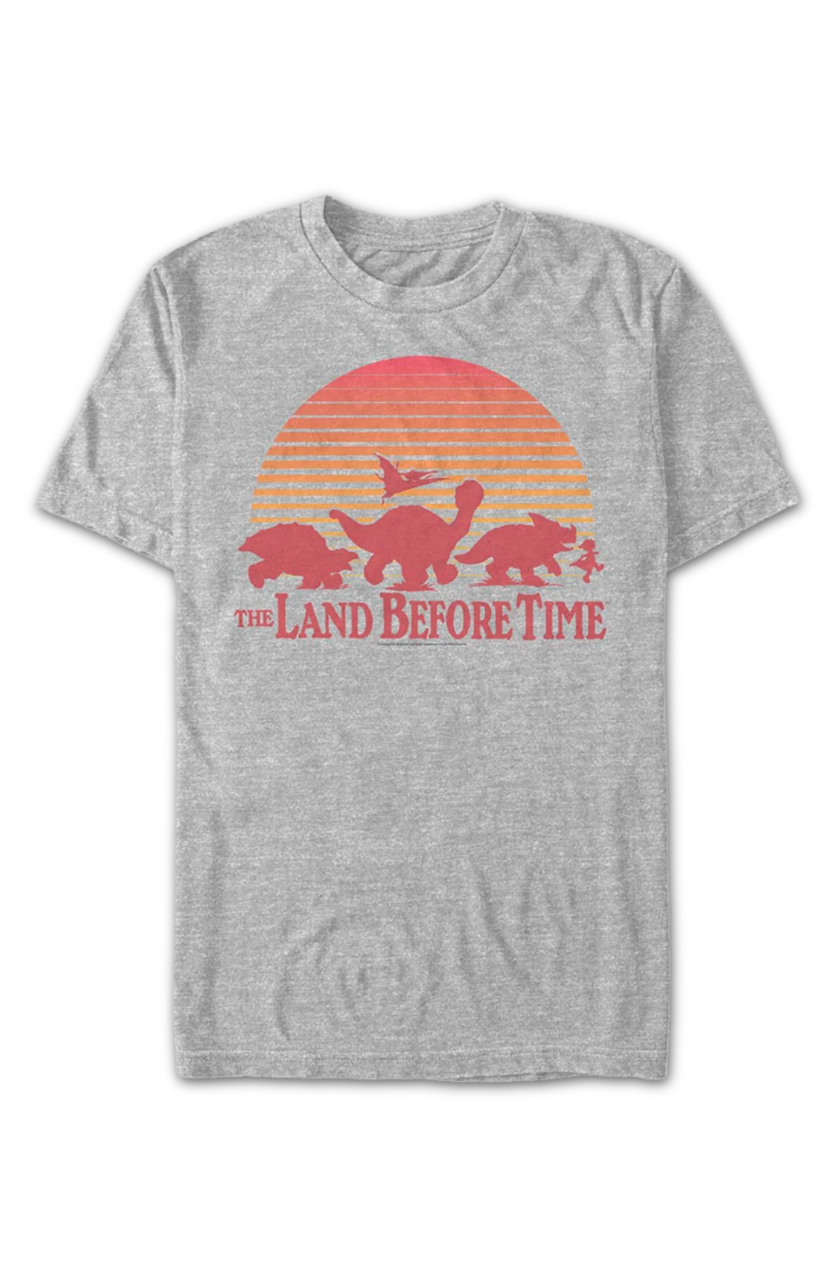 Vintage Sunset Silhouette Land Before Time T-Shirt - Image 2