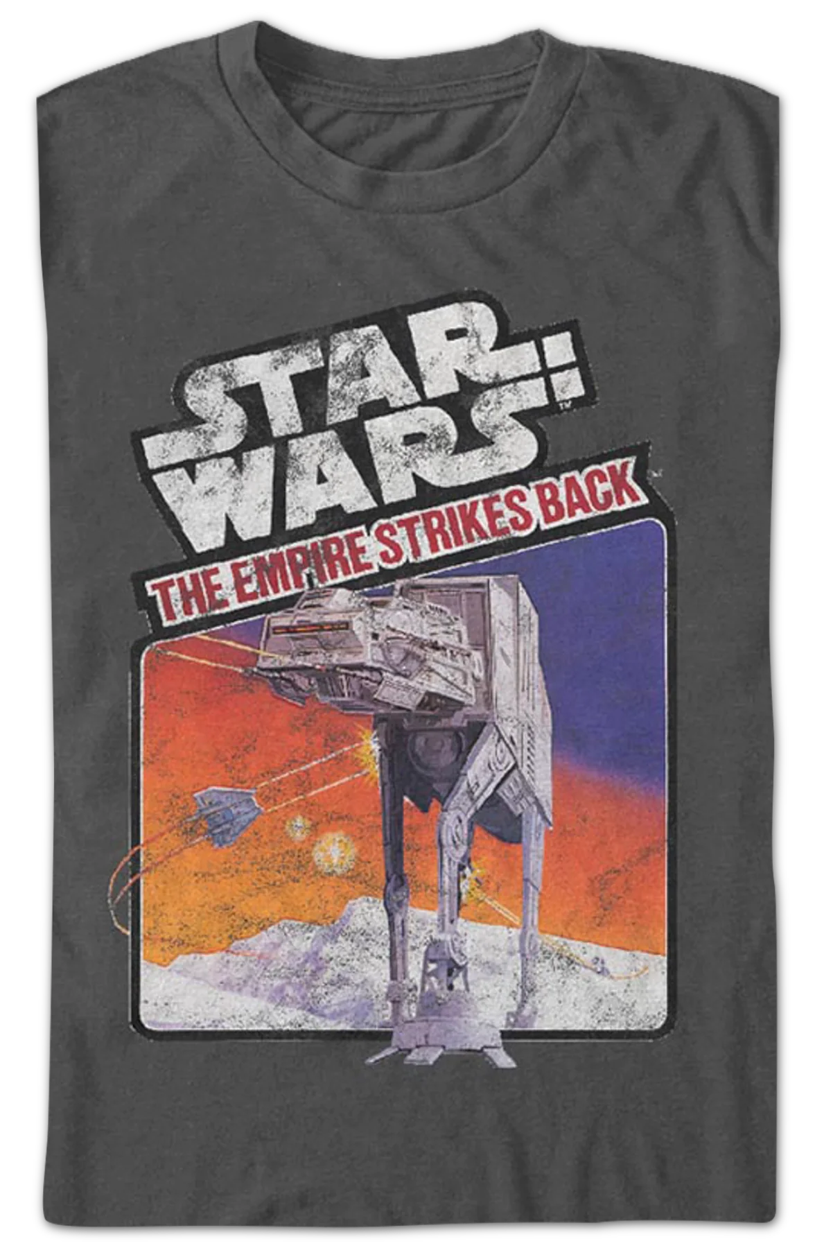 Vintage Video Game Cartridge Art Empire Strikes Back Star Wars T-Shirt - Image 2