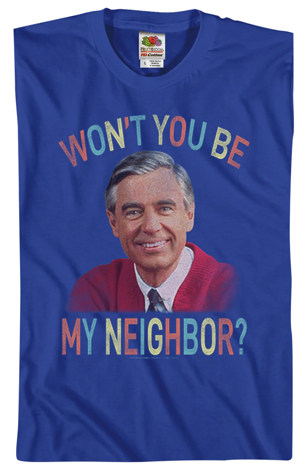 Vintage Won't You Be My Neighbor Mr. Rogers T-Shirt - Image 2