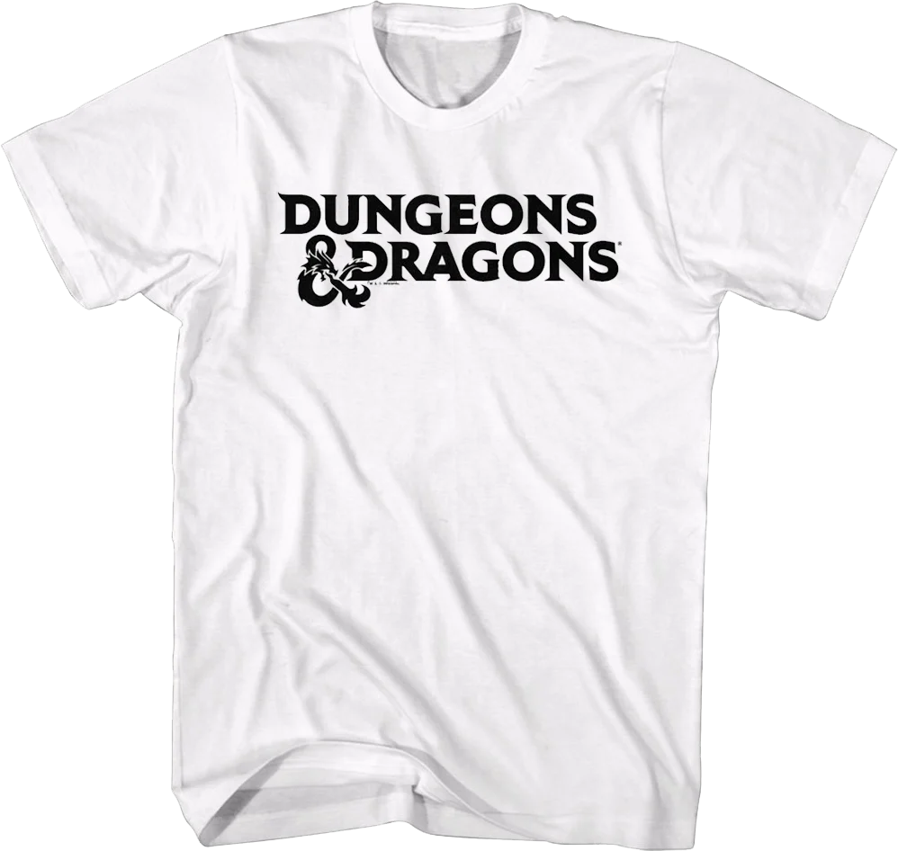 White Logo Dungeons & Dragons T-Shirt