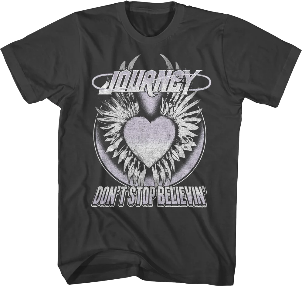 Winged Heart Don't Stop Believin' Journey T-Shirt
