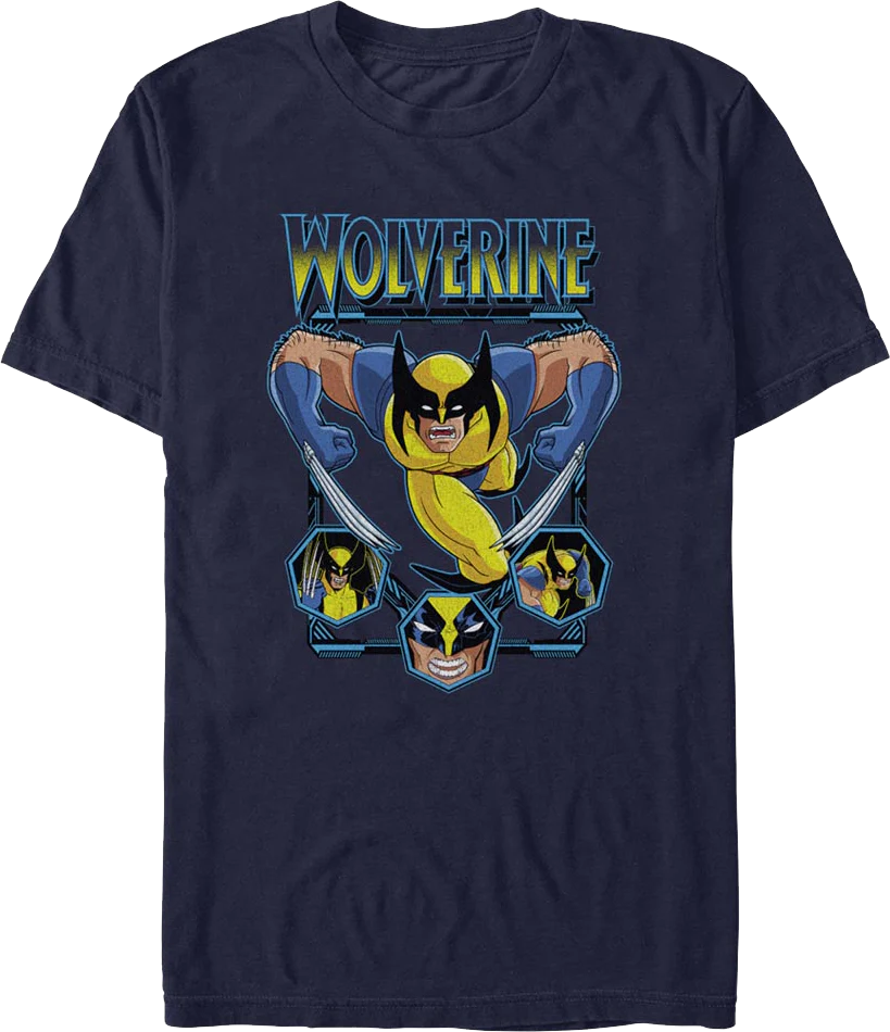 Wolverine Attack Collage Marvel Comics T-Shirt