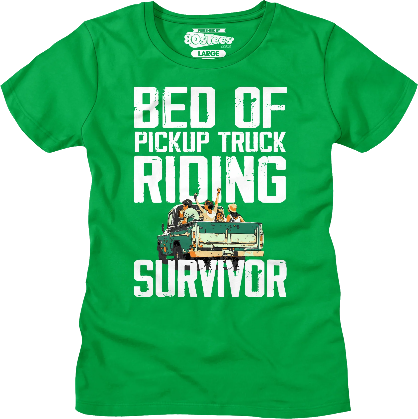 Womens Bed Of Pickup Truck Riding Survivor Shirt - Image 8