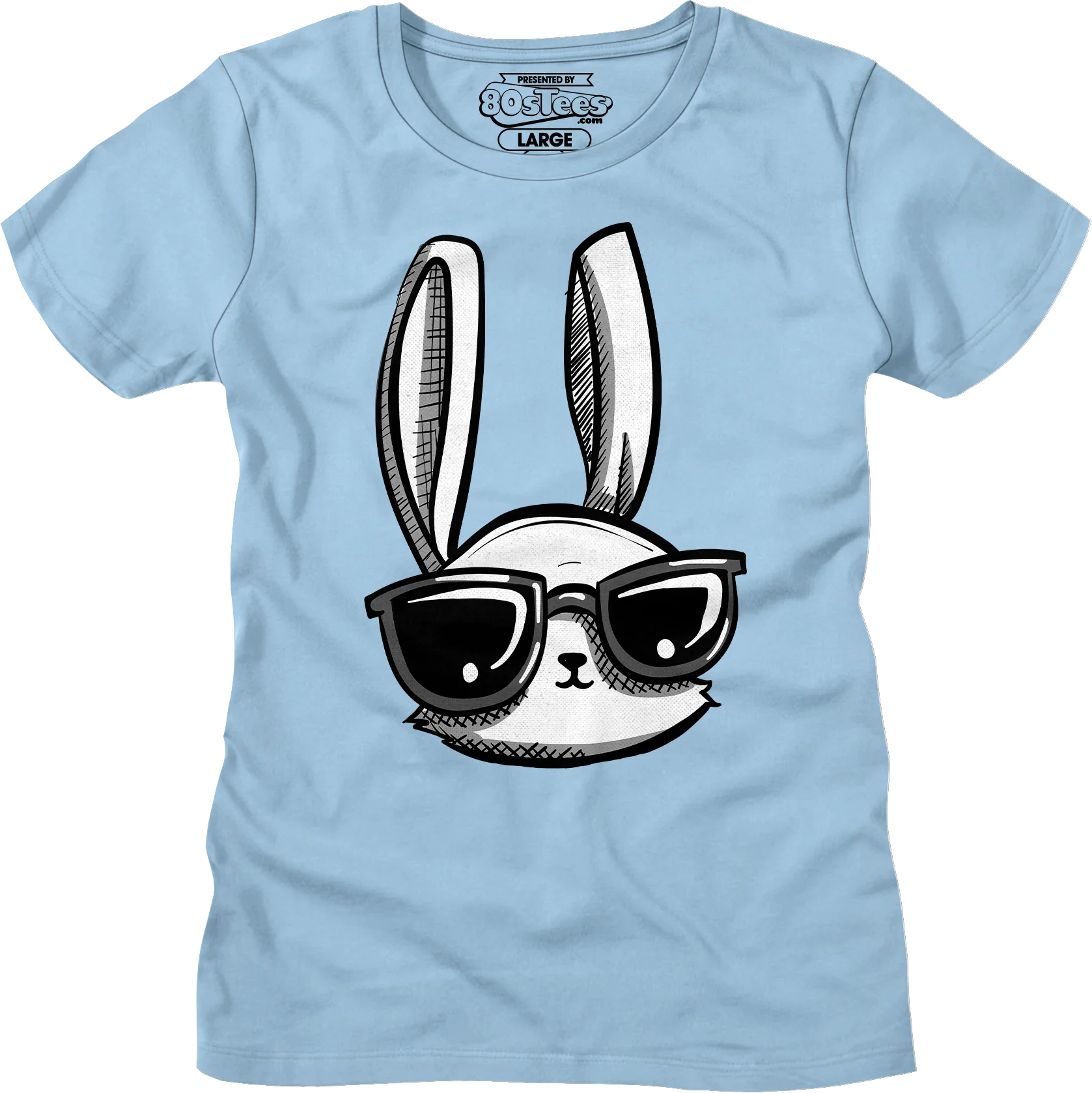 Womens Cool Easter Bunny Shirt - Image 5