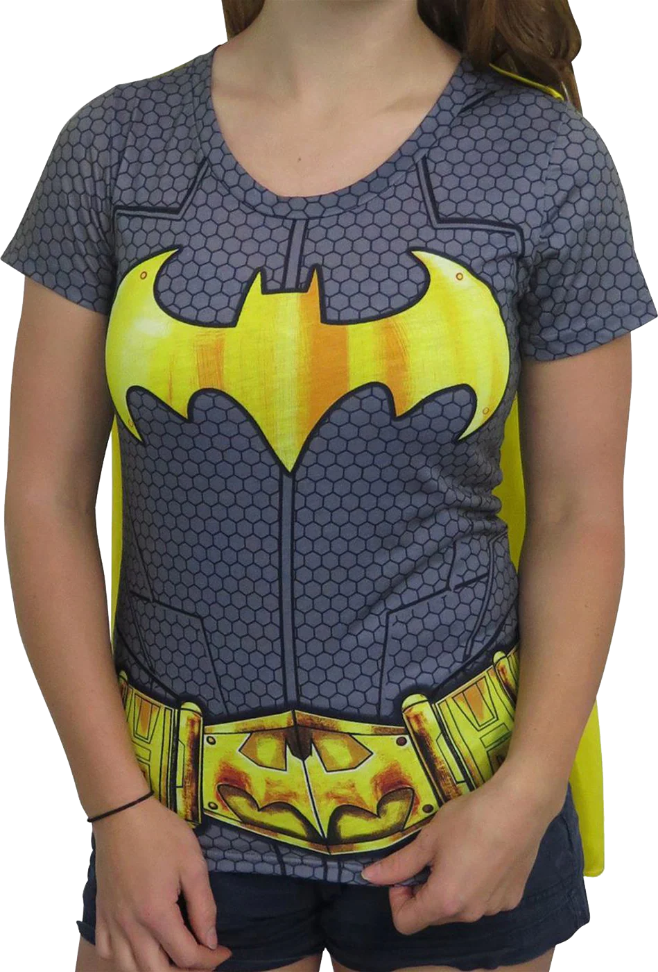 Womens DC Comics Batgirl Caped Costume Shirt