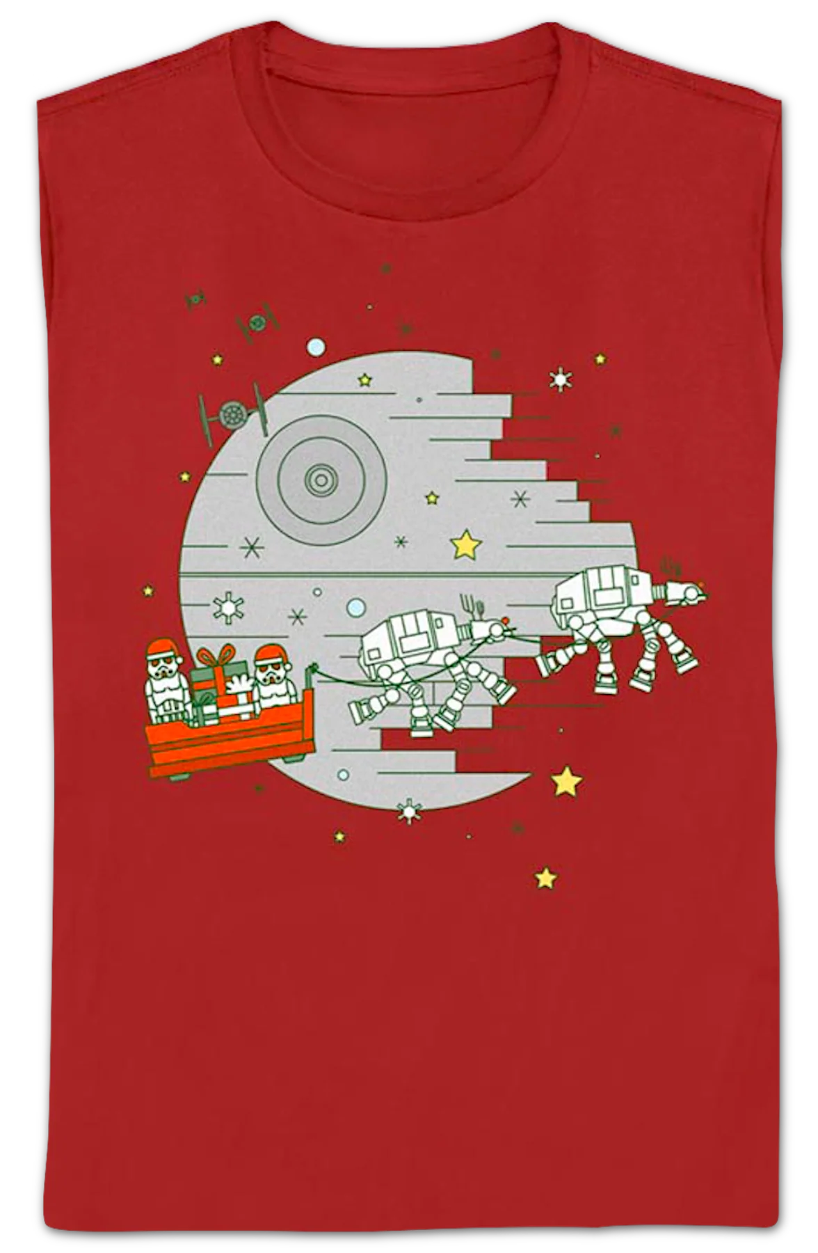 Womens Galactic Empire Christmas Sleigh Star Wars Shirt - Image 2