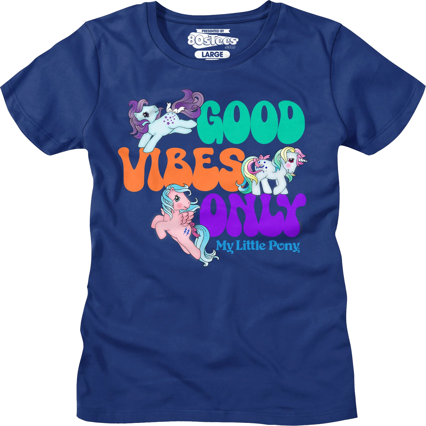 Womens Good Vibes Only My Little Pony Shirt - Image 5