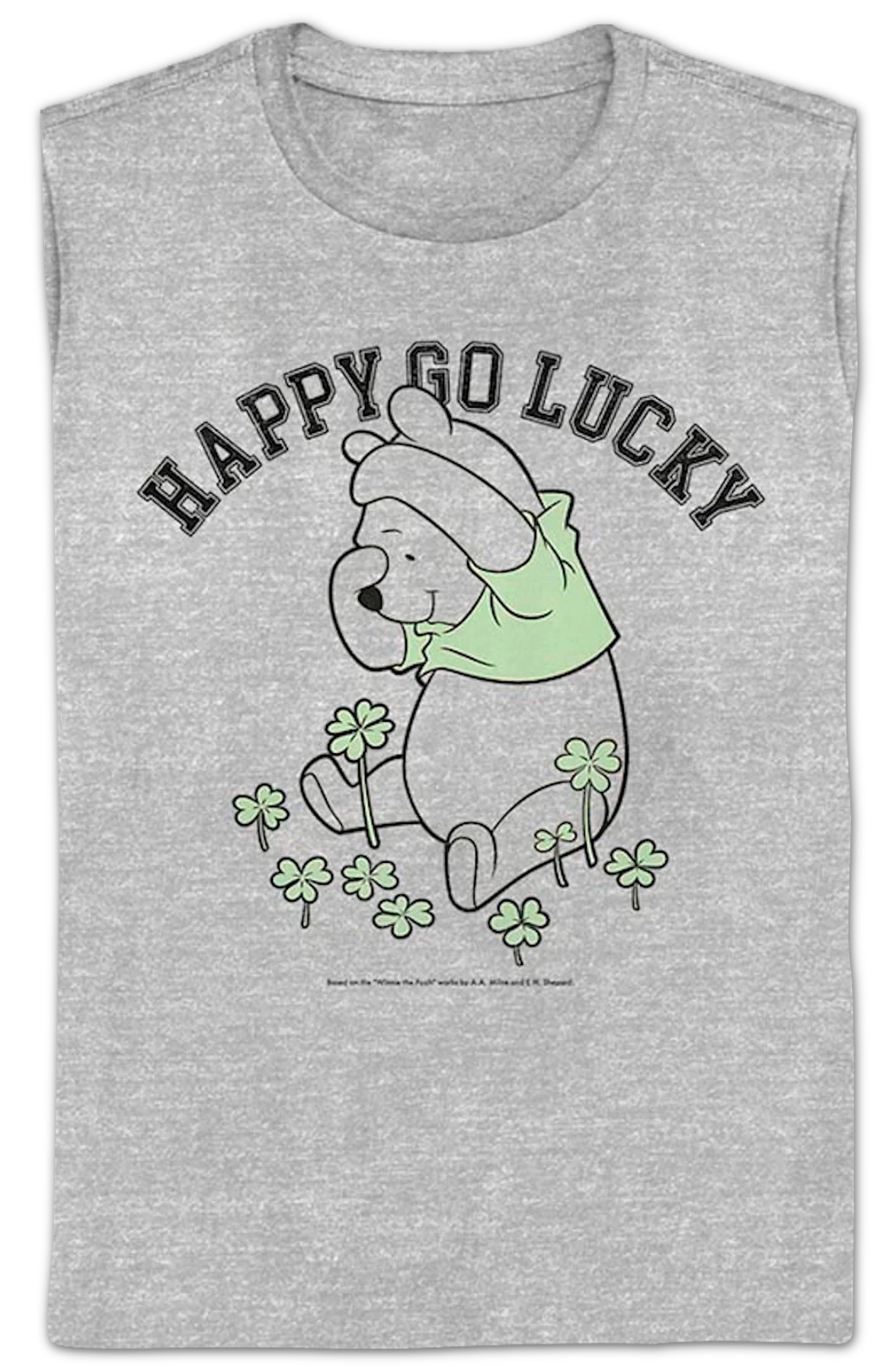 Womens Happy Go Lucky Winnie The Pooh Shirt - Image 2