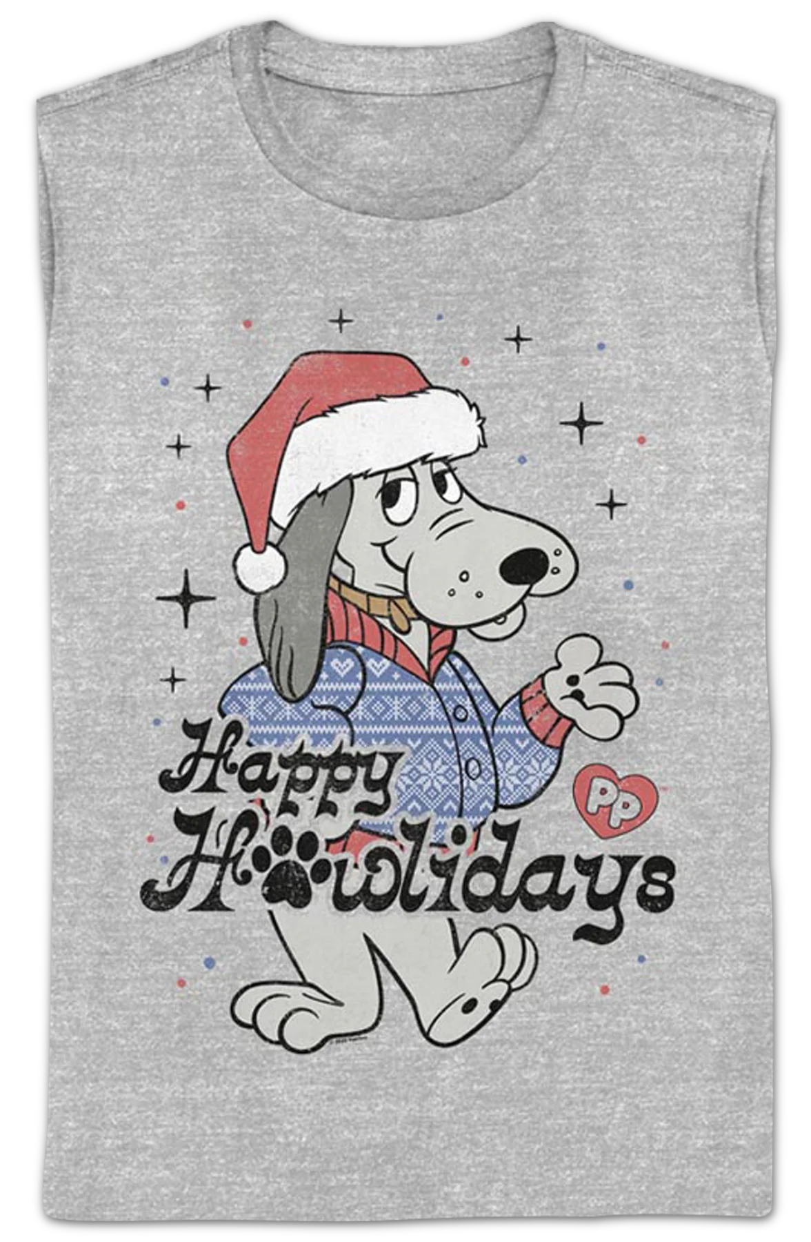 Womens Happy Holidays Pound Puppies Shirt - Image 2