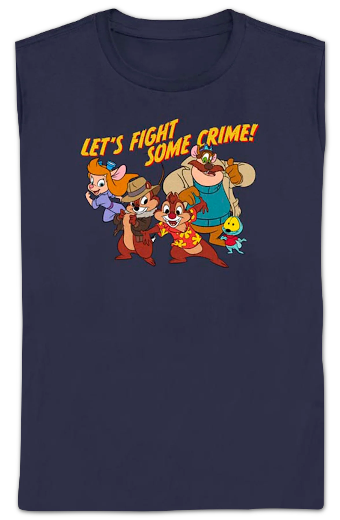 Womens Let's Fight Some Crime Chip 'n Dale Rescue Rangers Shirt - Image 2
