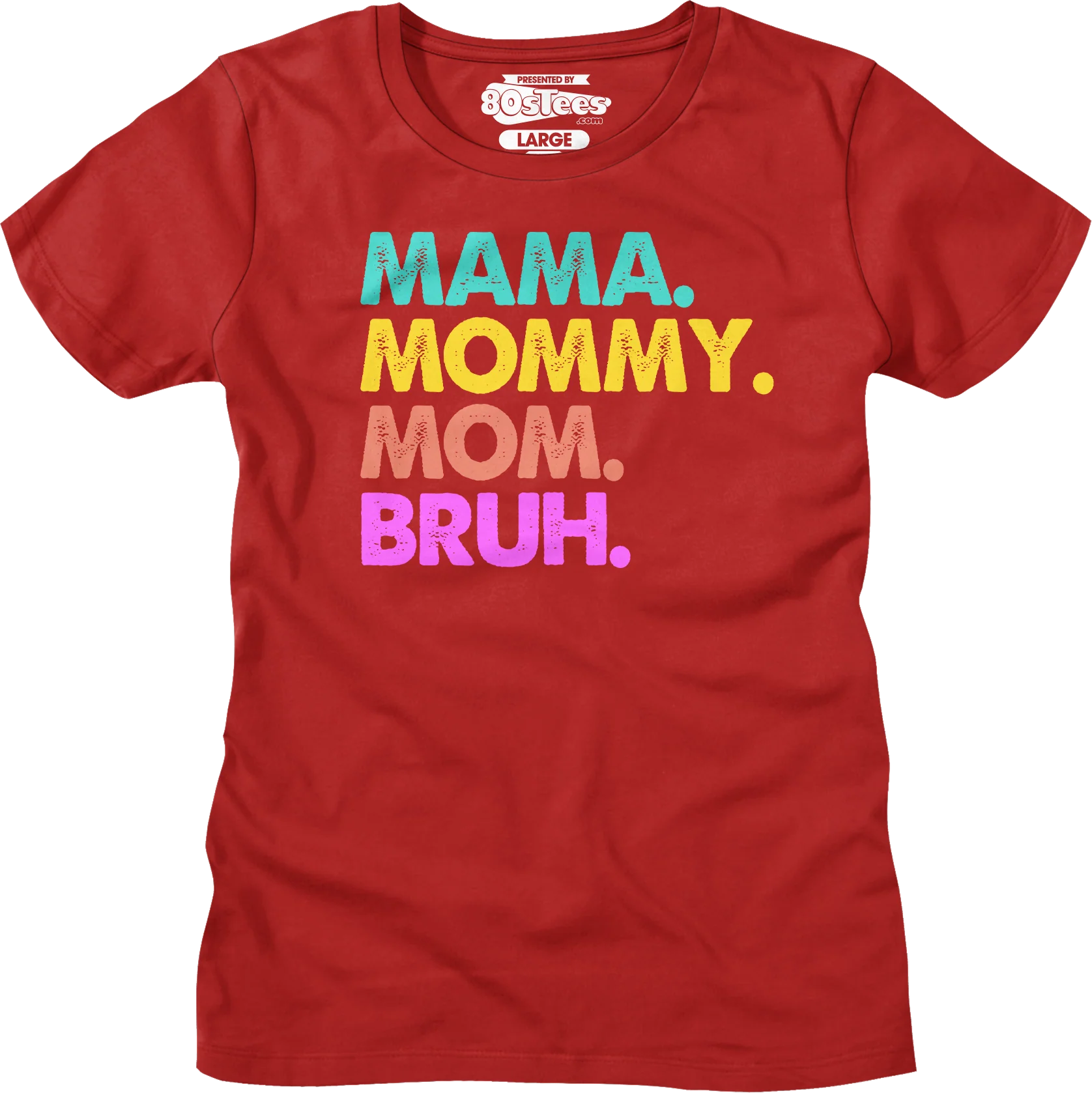 Womens Mama Mommy Mom Bruh Shirt - Image 3