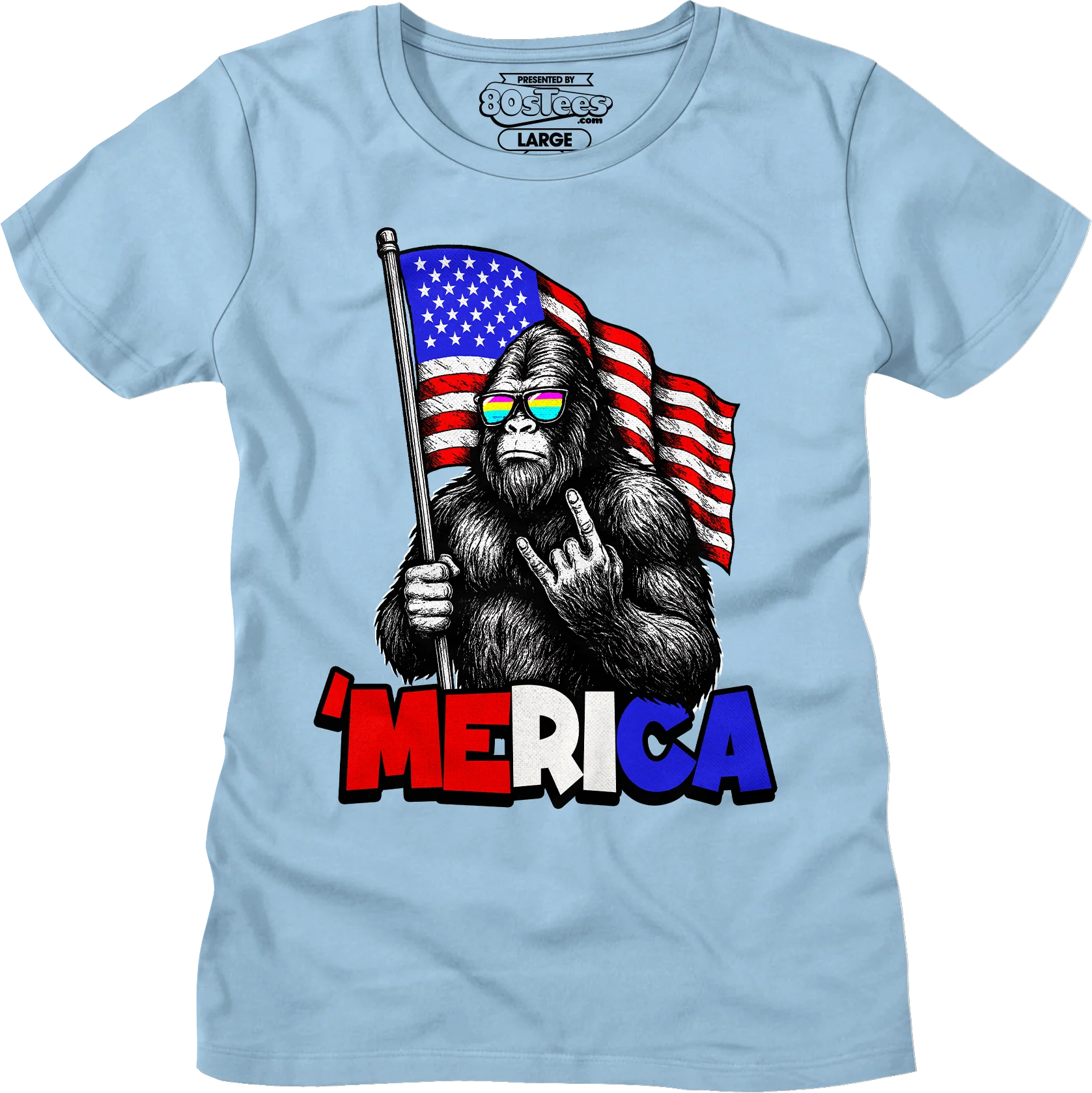 Womens 'Merica Bigfoot Shirt - Image 3
