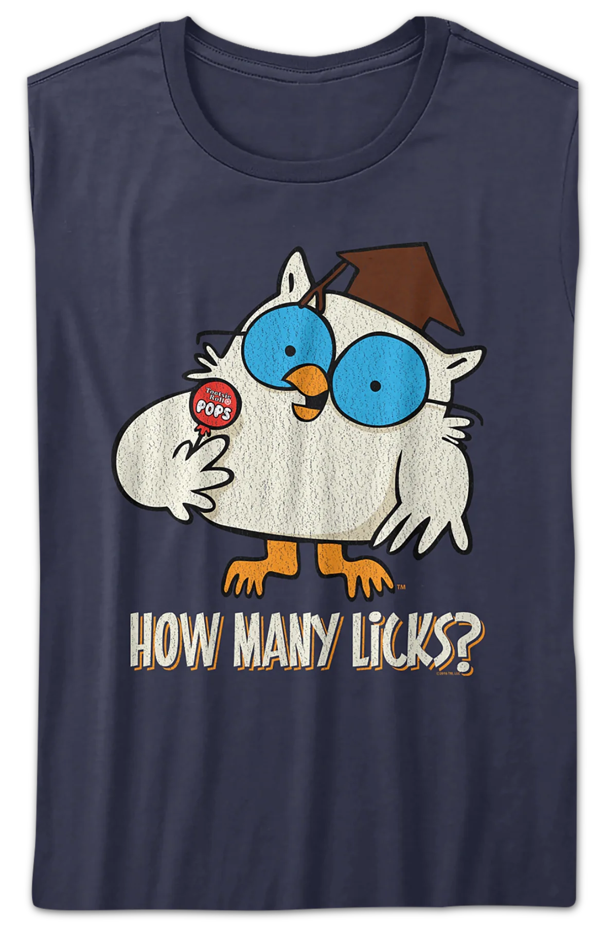 Womens Mr. Owl How Many Licks Tootsie Pop Shirt - Image 2