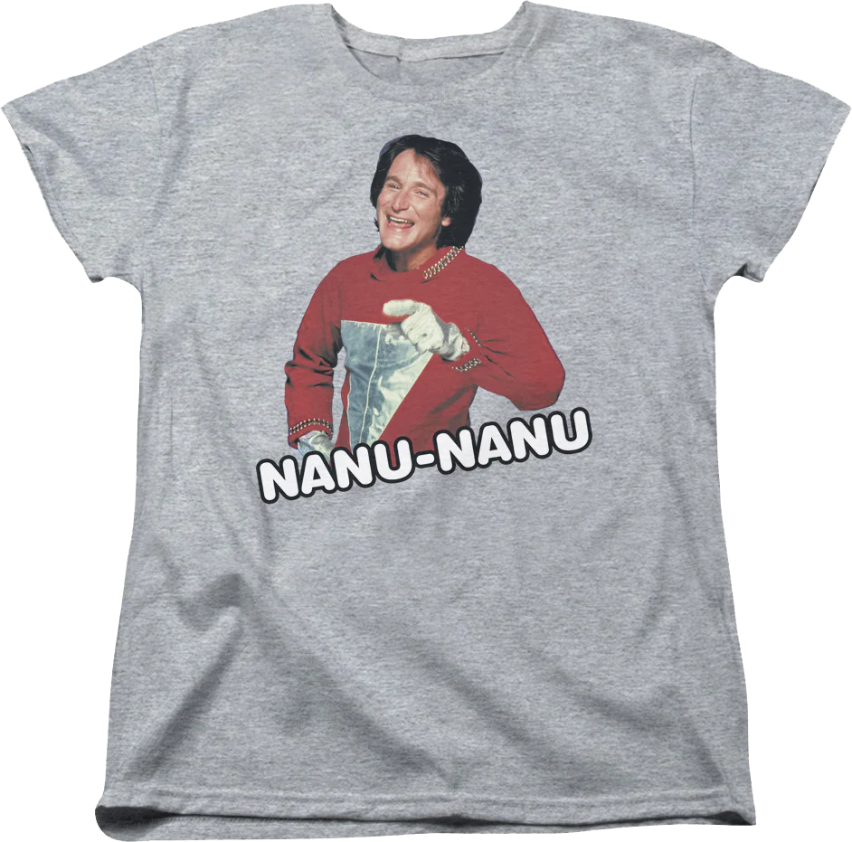 Womens Nanu Nanu Mork and Mindy Shirt
